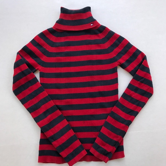Tommy Hilfiger Sweaters - Tommy Hilfiger vintage striped turtle neck